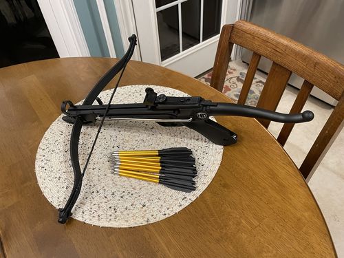 Customer photo review of MINI CROSSBOW (SELF COCKING)