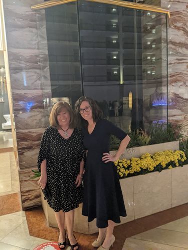 Customer photo review of Brigitte Brianna V-Neck Gala Dress