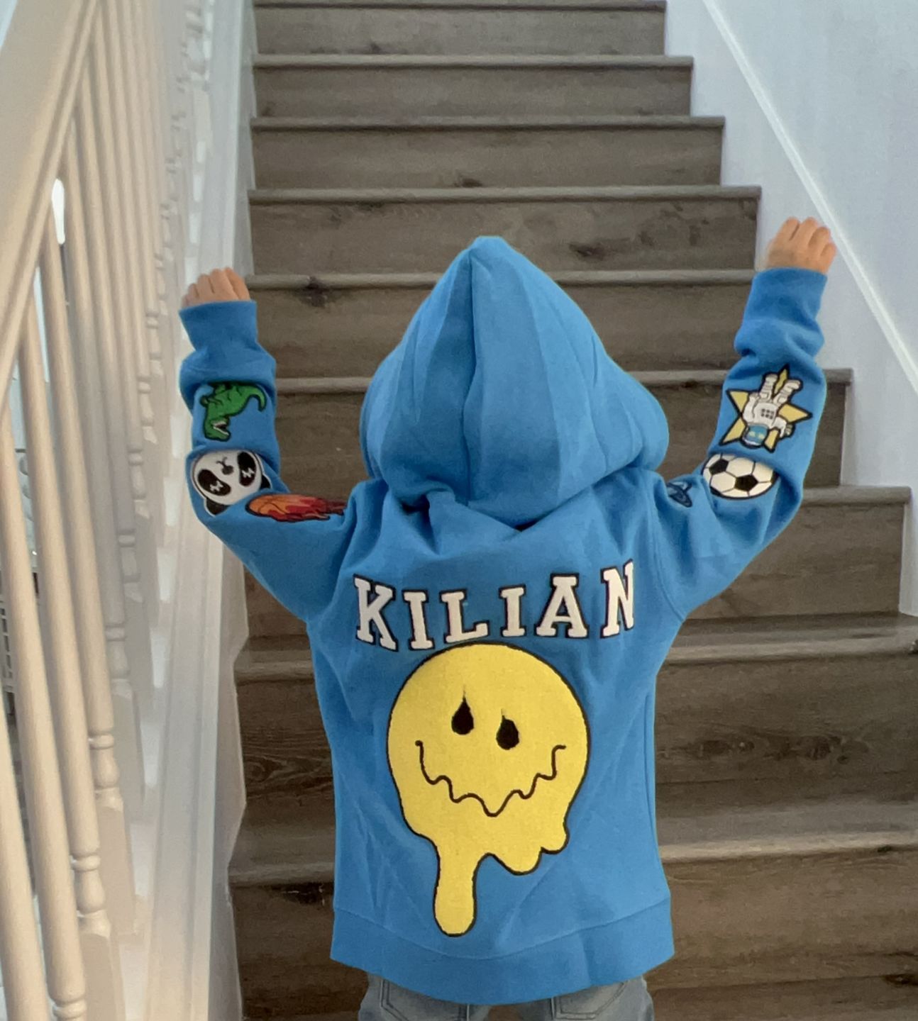 Customer photo review of Kids Zip Hoodie