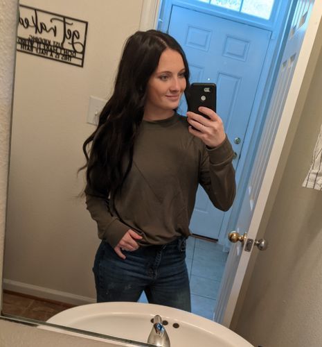 Customer photo review of Brigitte Brianna Vail Sweatshirt