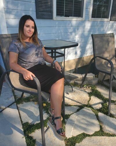 Customer photo review of Brigitte Brianna Jersey Skirt