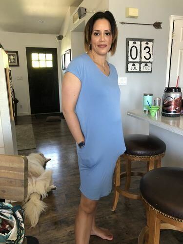 Customer photo review of Brigitte Brianna Day-to-Day Pocket Dress