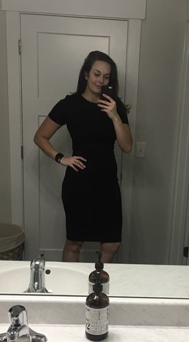 Customer photo review of Brigitte Brianna Little Black Dress