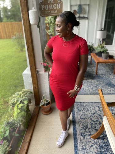 Customer photo review of Brigitte Brianna Leisure Dress