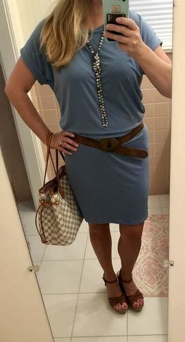 Customer photo review of Brigitte Brianna Favorite V-Neck Basic Tee