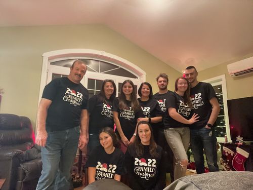 Customer photo review of Matching Family Christmas Superlative Funny T Shirt