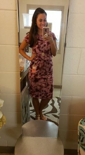 Customer photo review of Brigitte Brianna Baseball Tee Dress