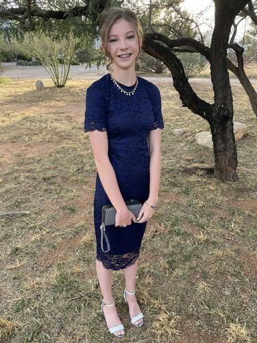Customer photo review of Brigitte Brianna Regal Dress