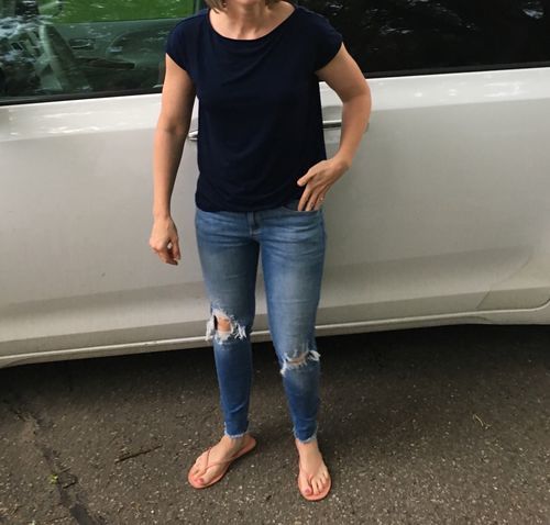 Customer photo review of Brigitte Brianna Everyday Tee