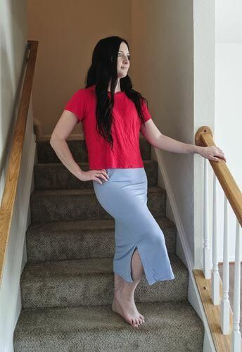 Customer photo review of Brigitte Brianna Motion Tee