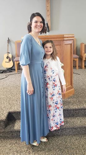 Customer photo review of Brigitte Brianna V-Neck Maxi Dress