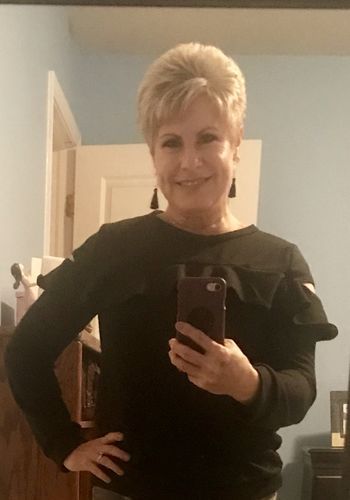 Customer photo review of Brigitte Brianna Ruffle Sweatshirt