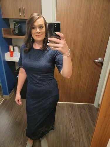 Customer photo review of Brigitte Brianna Regal Dress