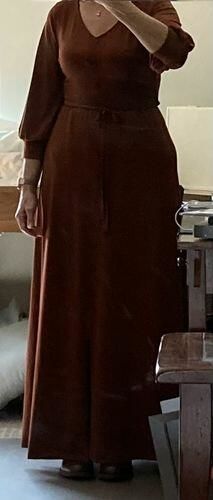 Customer photo review of Brigitte Brianna V-Neck Maxi Dress