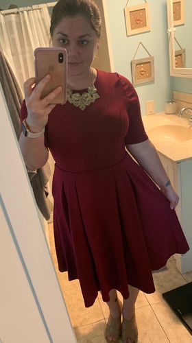 Customer photo review of Brigitte Brianna Swing Dress