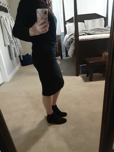 Customer photo review of Brigitte Brianna Jersey Skirt