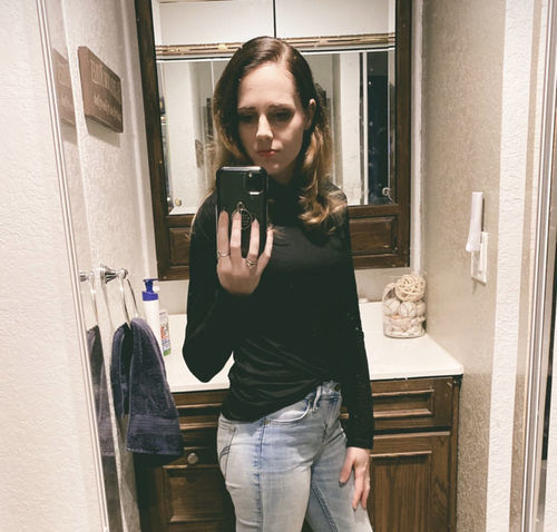 Customer photo review of Brigitte Brianna Aspen Turtleneck