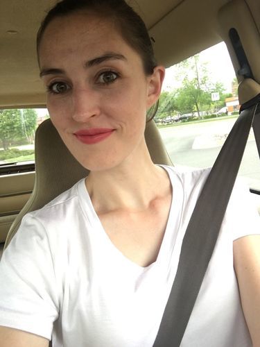 Customer photo review of Brigitte Brianna Favorite V-Neck Basic Tee