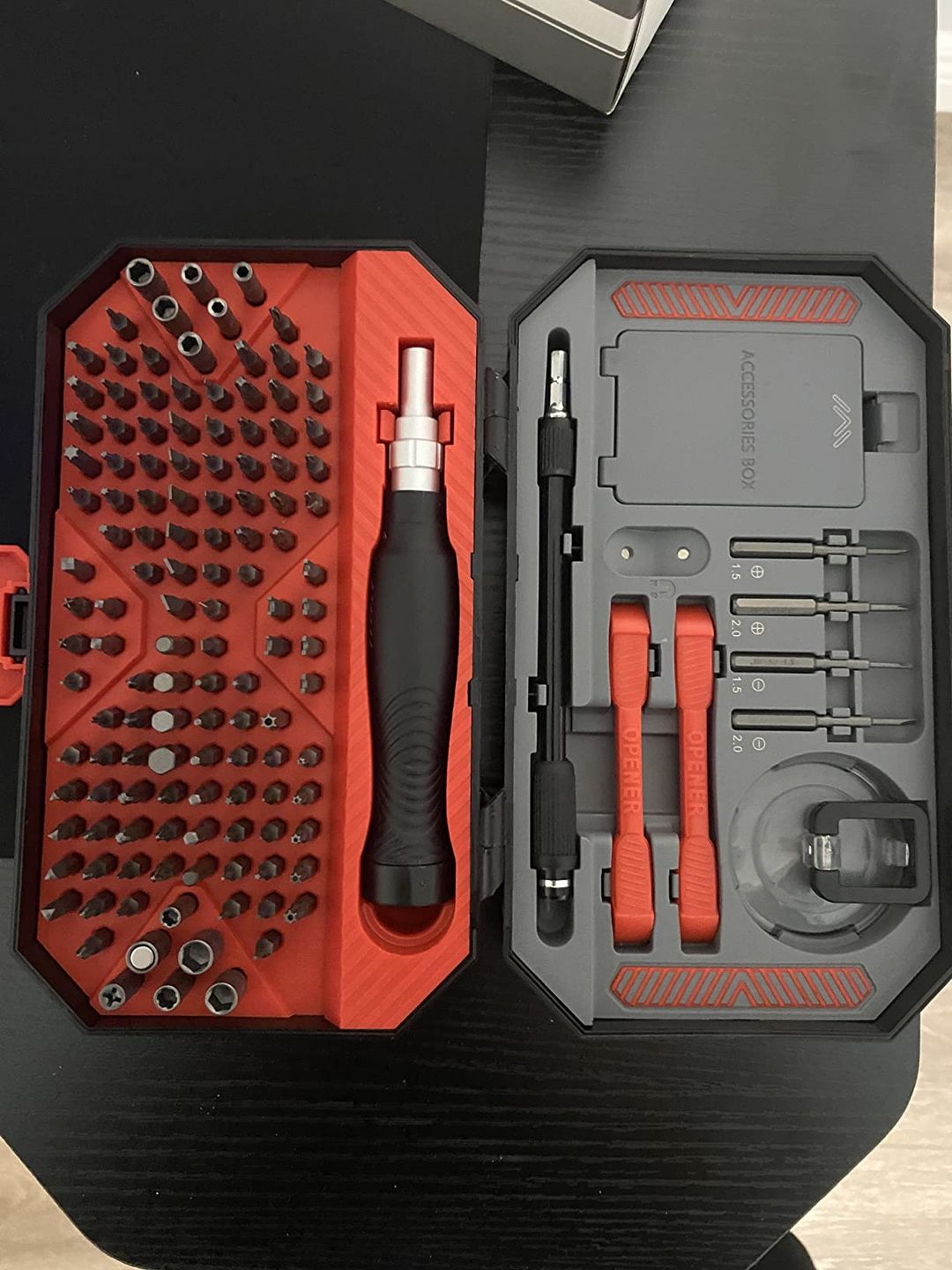 Customer photo review of Precision Screwdriver Set, 145 in 1 Magnetic Torx Screwdriver Kit