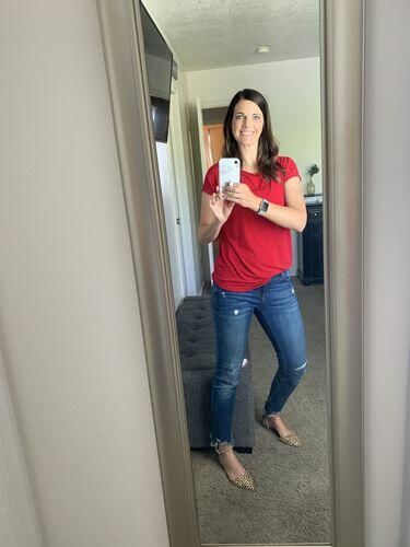 Customer photo review of Brigitte Brianna Everyday Tee