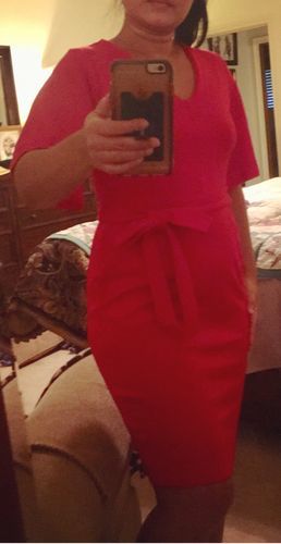 Customer photo review of Brigitte Brianna Monaco Dress
