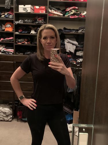 Customer photo review of Brigitte Brianna Motion Tee