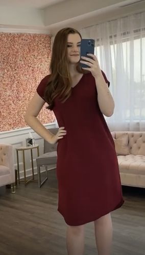 Customer photo review of Brigitte Brianna Day-to-Day Pocket Dress