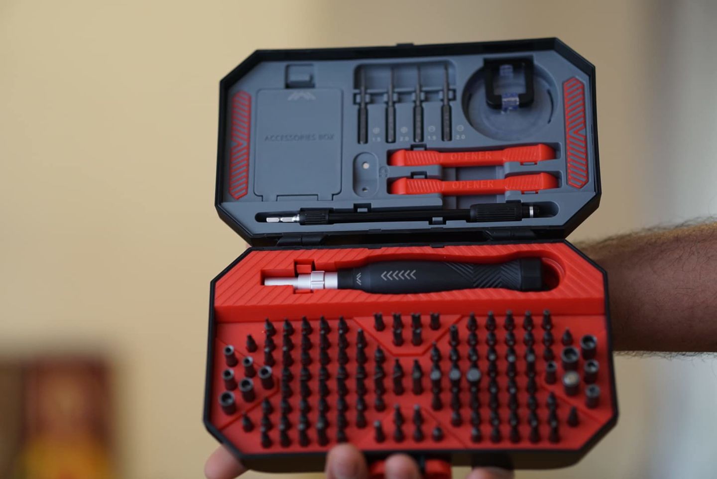 Customer photo review of Precision Screwdriver Set, 145 in 1 Magnetic Torx Screwdriver Kit