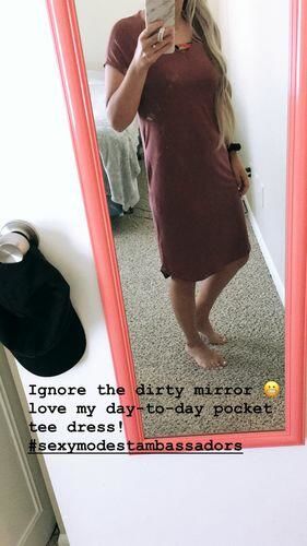 Customer photo review of Brigitte Brianna Day-to-Day Pocket Dress