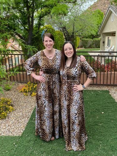 Customer photo review of Brigitte Brianna V-Neck Maxi Dress