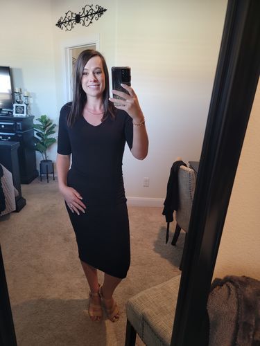 Customer photo review of Brigitte Brianna Lounge Dress