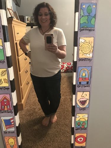 Customer photo review of Brigitte Brianna Favorite V-Neck Basic Tee