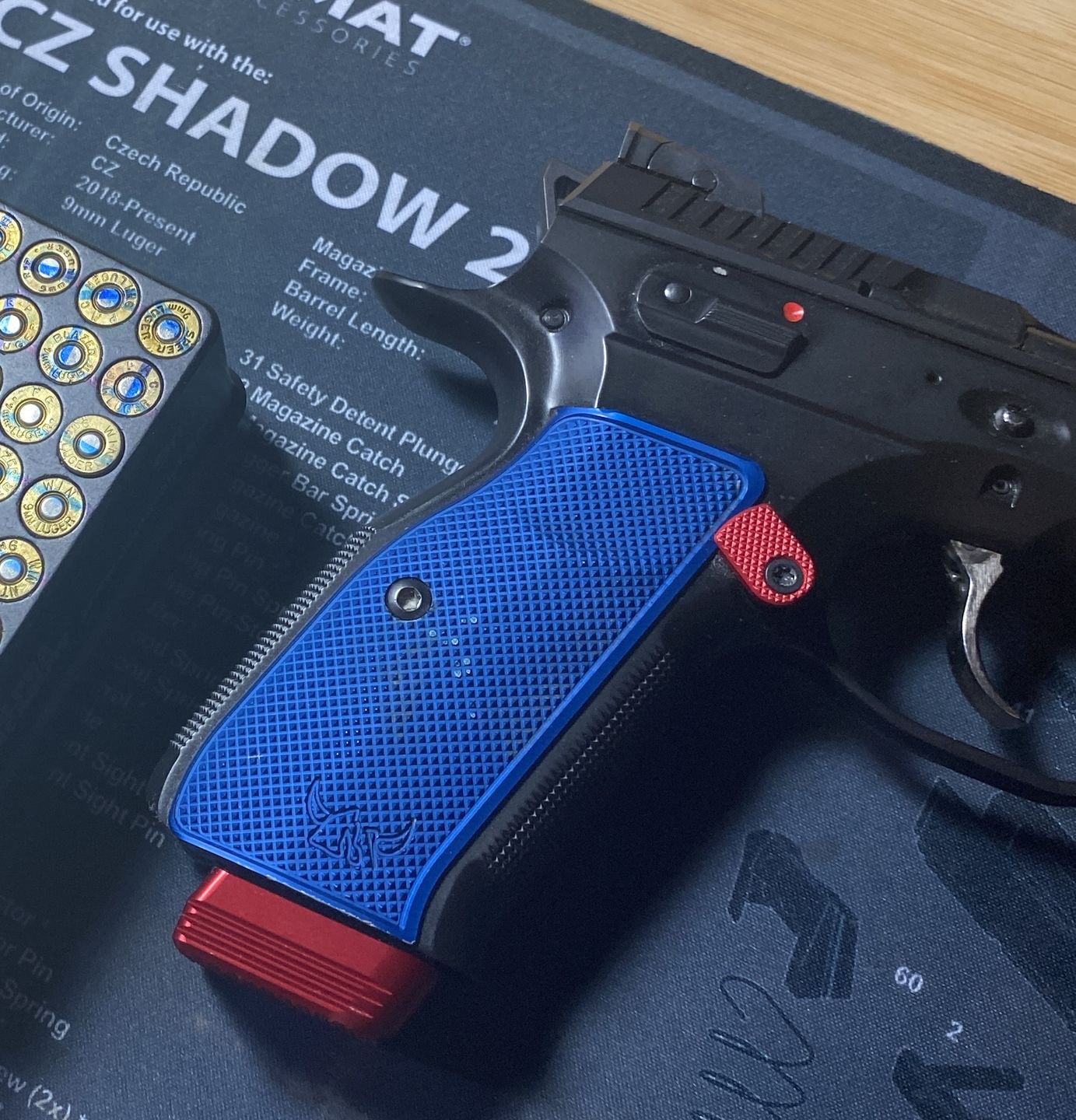 Customer photo review of CZ Shadow 2 Magazine Release Button
