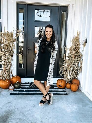 Customer photo review of Brigitte Brianna Pocket Tee Dress