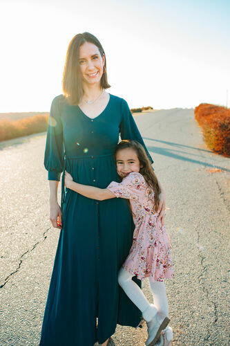 Customer photo review of Brigitte Brianna V-Neck Maxi Dress
