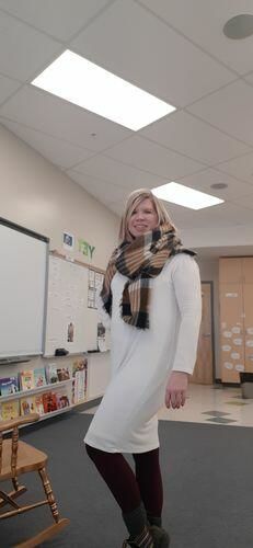 Customer photo review of Brigitte Brianna Turtleneck Dress