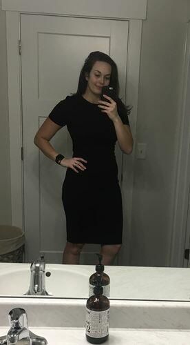 Customer photo review of Brigitte Brianna Little Black Dress