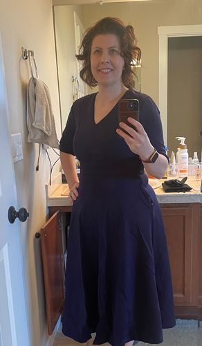 Customer photo review of Brigitte Brianna V-Neck Gala Dress
