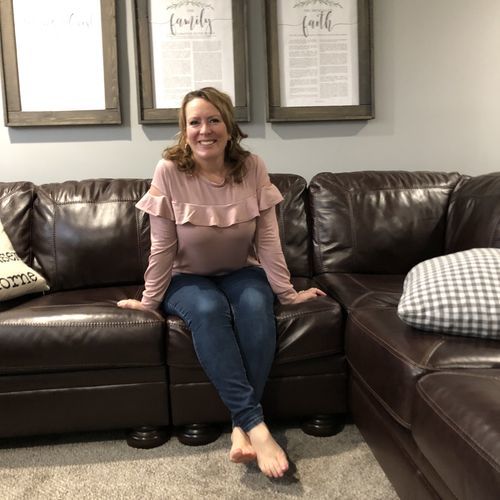 Customer photo review of Brigitte Brianna Ruffle Sweatshirt