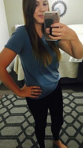 Customer photo review of Brigitte Brianna Crew Neck Tee