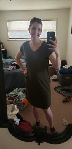 Customer photo review of Brigitte Brianna Day-to-Day Pocket Dress