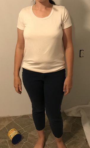 Customer photo review of Brigitte Brianna Favorite Basic Tee