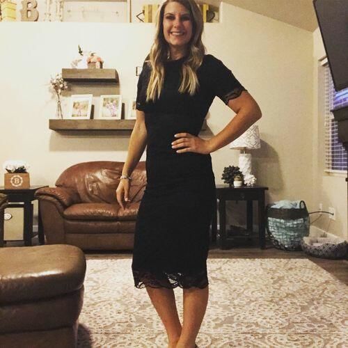 Customer photo review of Brigitte Brianna Regal Dress