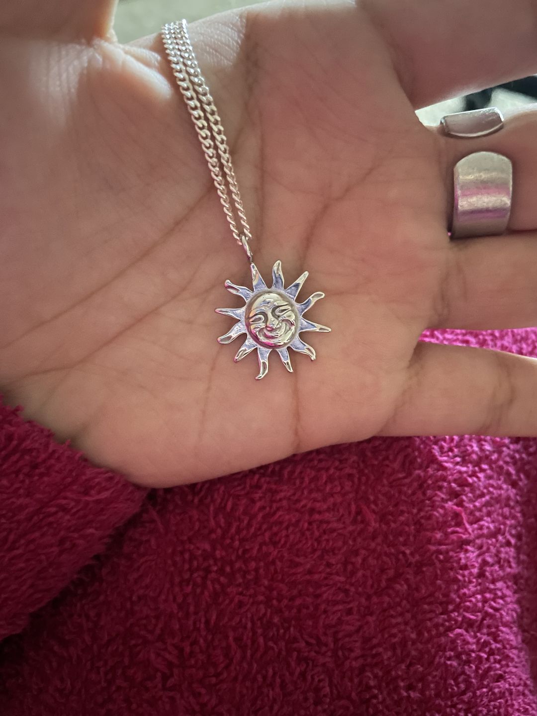 Customer photo review of AZTEC SUN PENDANT