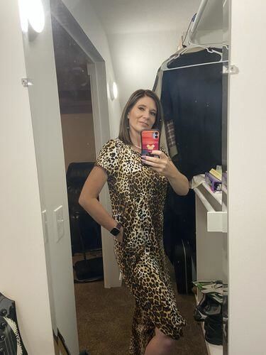 Customer photo review of Brigitte Brianna Pocket Maxi Dress