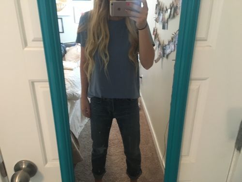 Customer photo review of Brigitte Brianna Crew Neck Tee