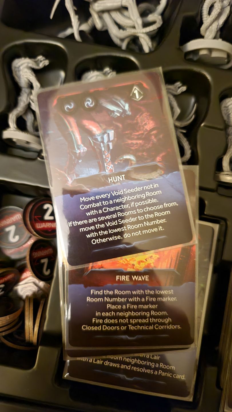Customer photo review of Clear Matte Standard Size Card Sleeves