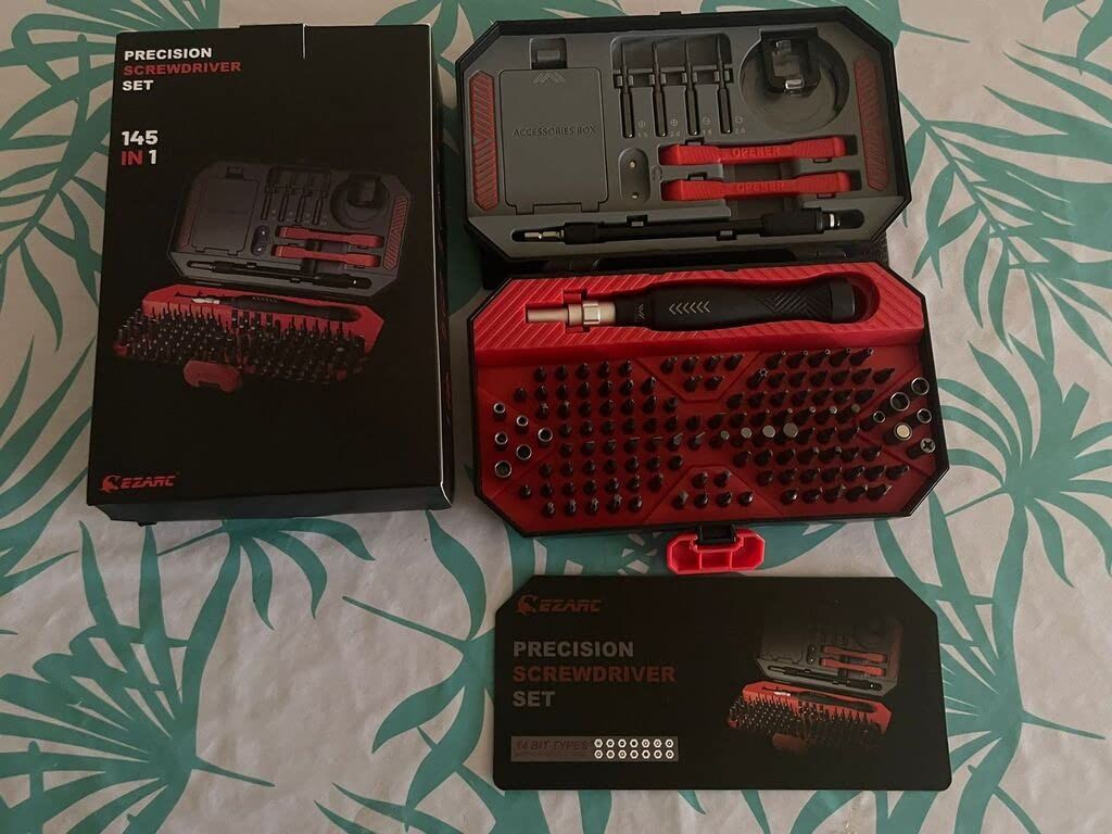 Customer photo review of Precision Screwdriver Set, 145 in 1 Magnetic Torx Screwdriver Kit