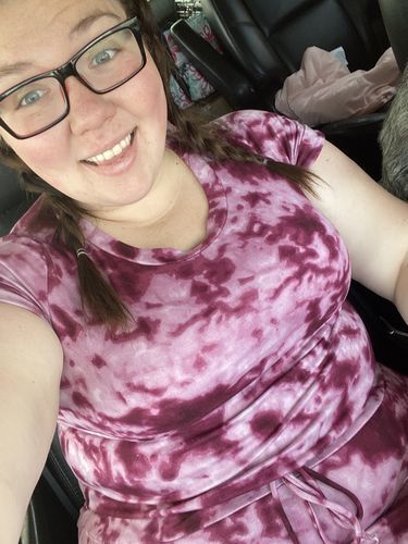 Customer photo review of Brigitte Brianna Baseball Tee Dress