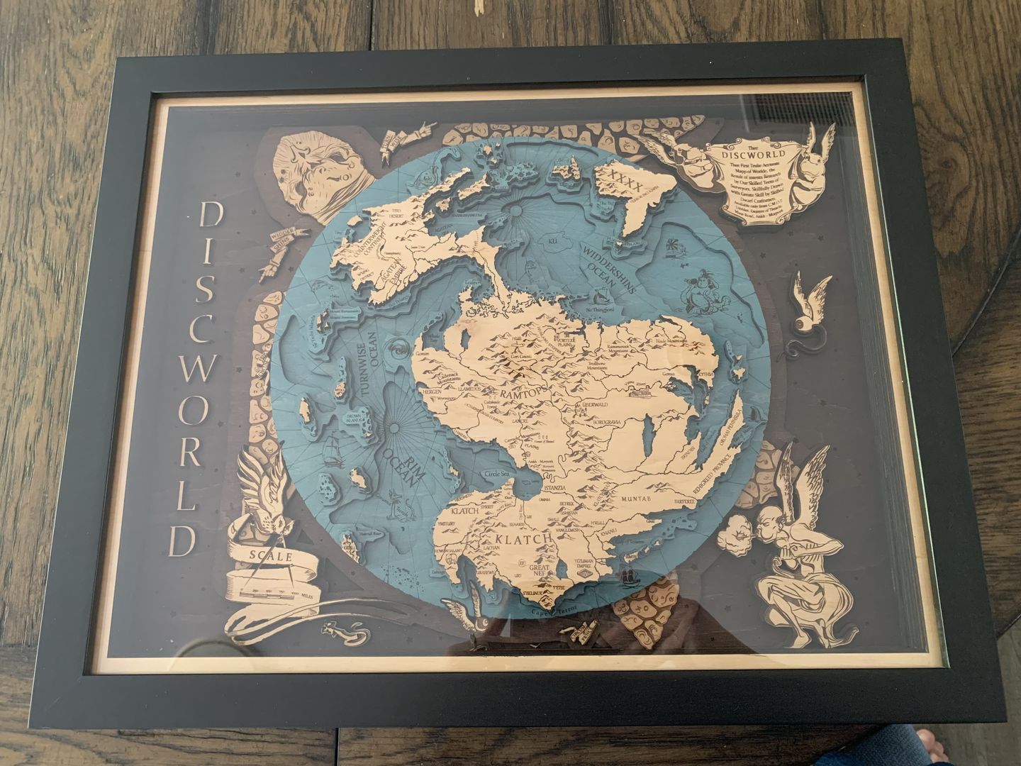 Customer photo review of 3D DISCWORLD MAP